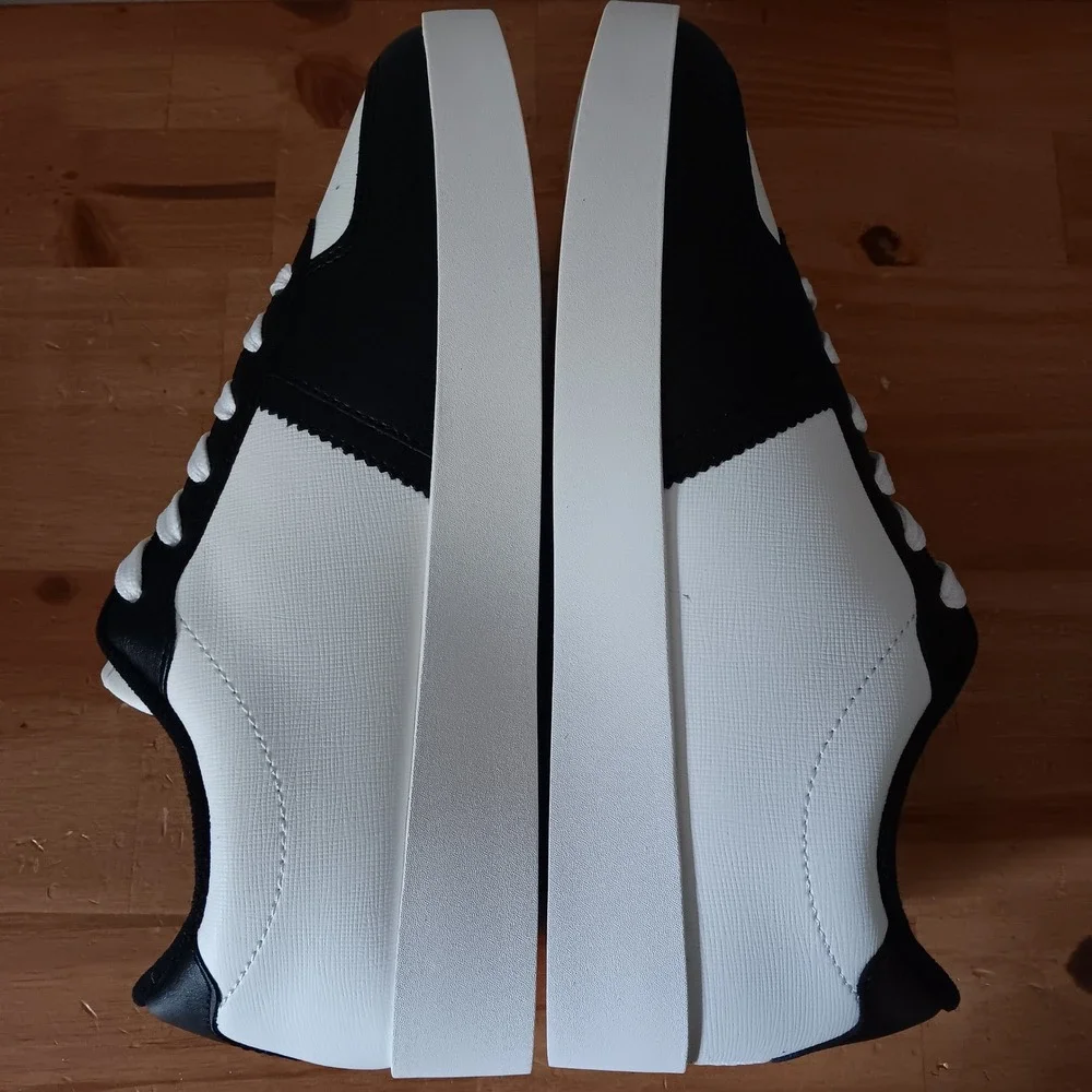Ben Sherman Richmond Sneakers Mens Size 7D White Black New Low Top BSMRICHL-135